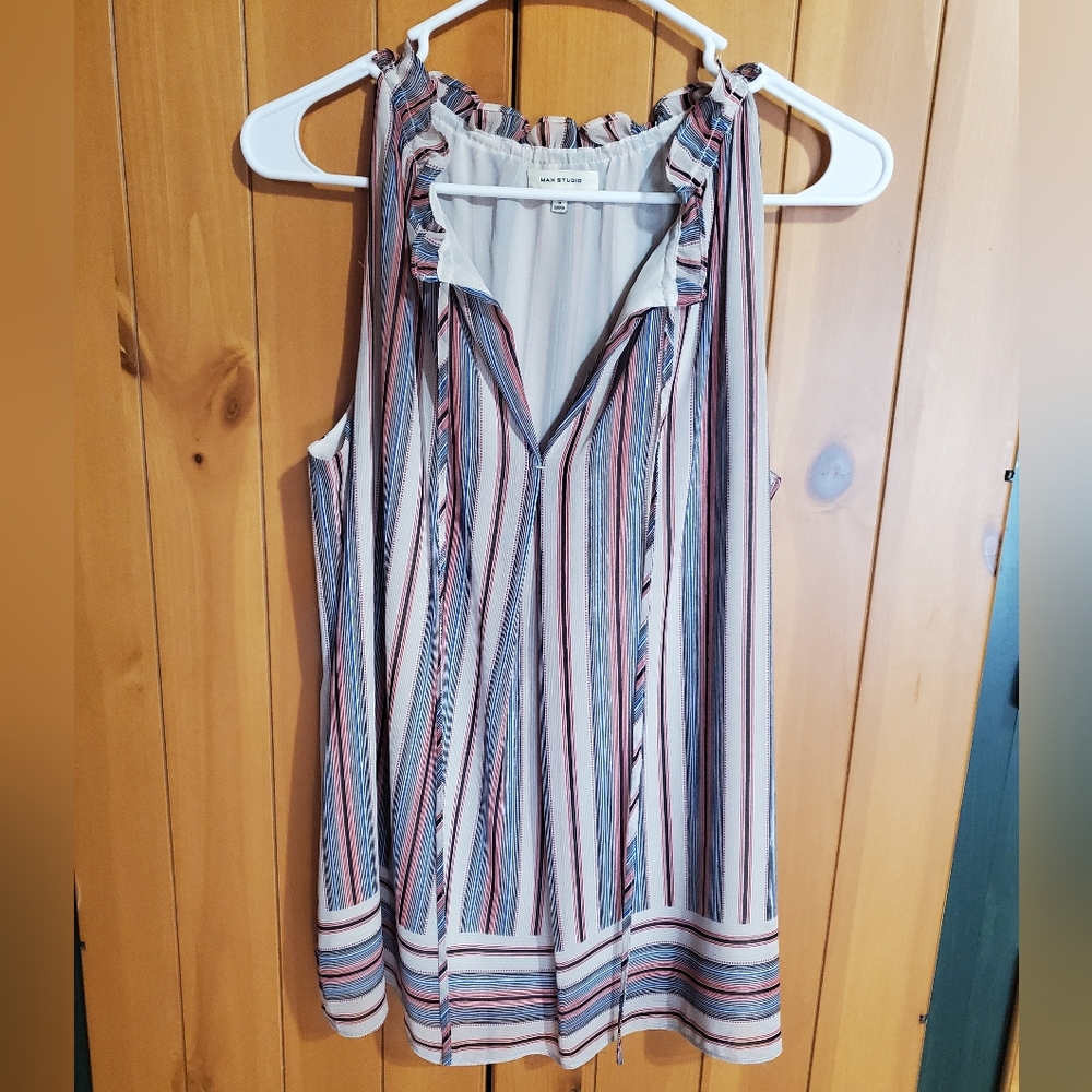 Max studio blouse silky tank top